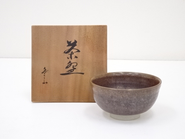 JAPANESE TEA CEREMONY TOBE WARE TEA BOWL / CHAWAN 